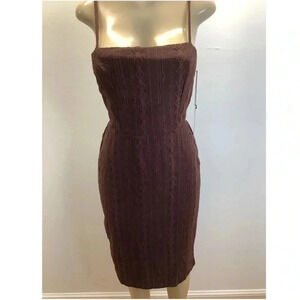 Max + Ash Size Large Brown Spaghetti Strap Dress. New With Tags